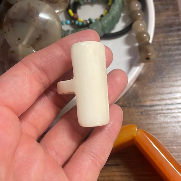 Handmade Tibetan Yak-Horn Ring - Picture 4 of 8